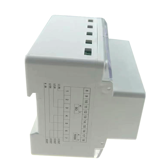 Three Phase 380V Four Wire 7P Remote Reading and Control WIFI Din Rail Smart Energy Meter With Relay Can Use APP