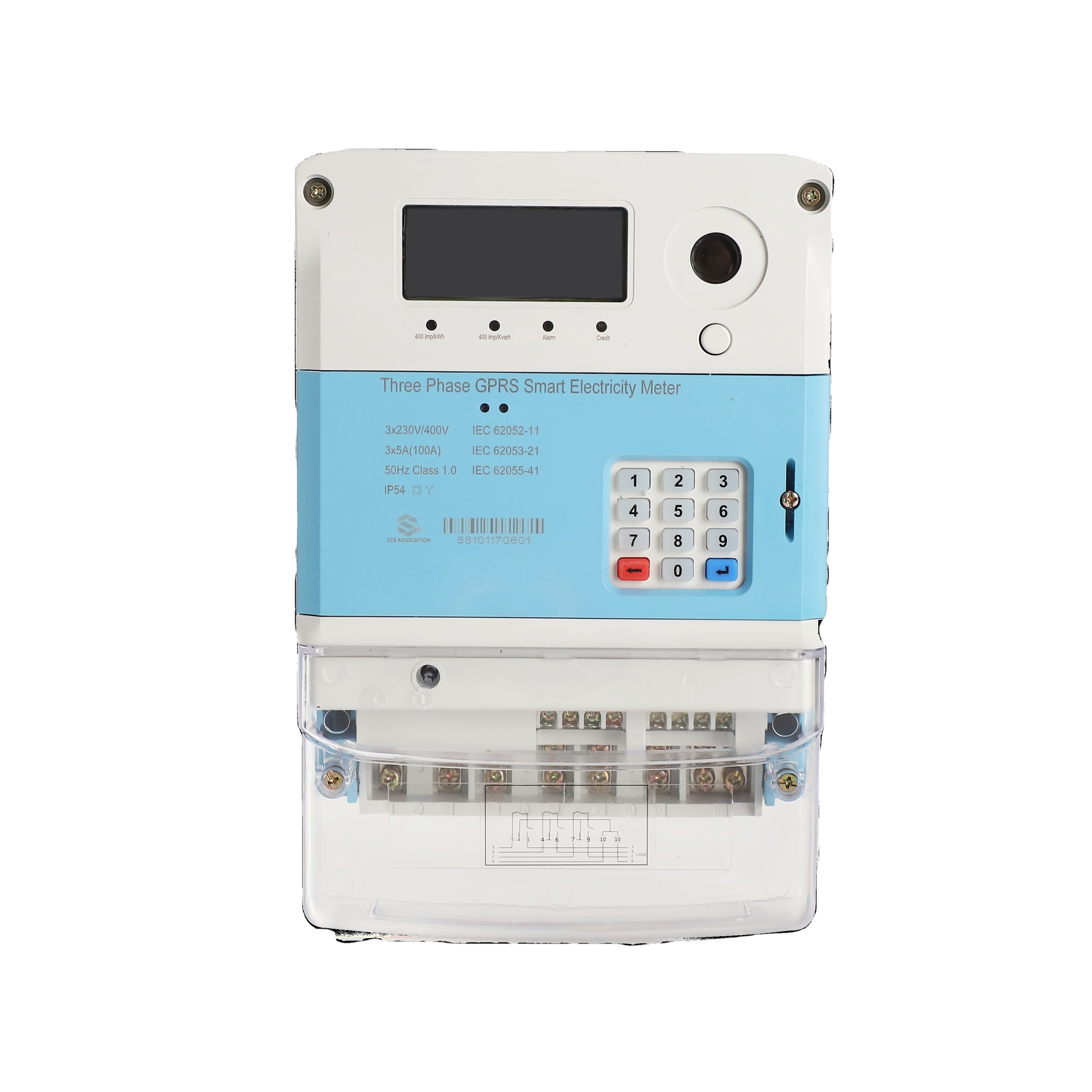 Smart Prepaid Electric 3 Phase GPRS Electricity Digital kwh Meter Energy Meters