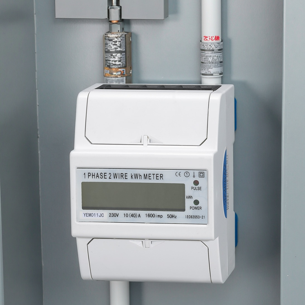 Hot Selling 40A 230V 1Phase 2 Wire 50HZ Single Phase Din Rail Kwh Power Energy Meter