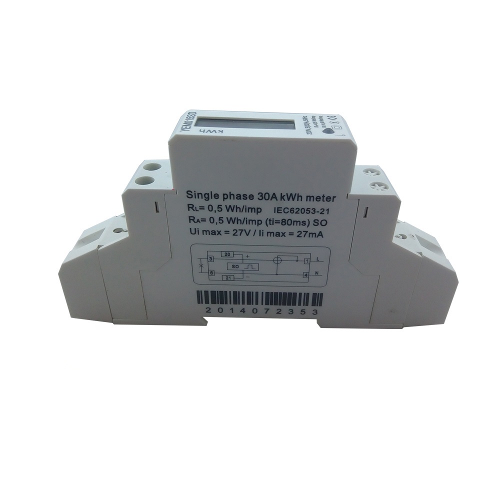 Wattmeter Single Phase Digital Electric Power Smart Analog Digital Din Rail Kilo Watt Hour kwh Meter Electricity Energy Meters