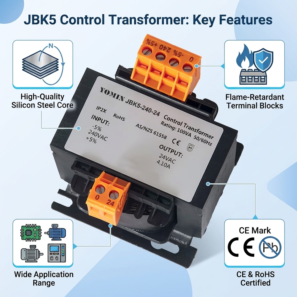 Stable Voltage Conversion JBK5 Manufacturer's 400VA Single Phase Power Electrical Voltage Control Transformer