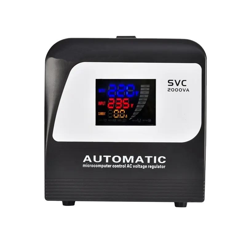 Single Phase AVS 2000 Microcomputer Control Ac Automatic Regulators Voltage Stabilizer
