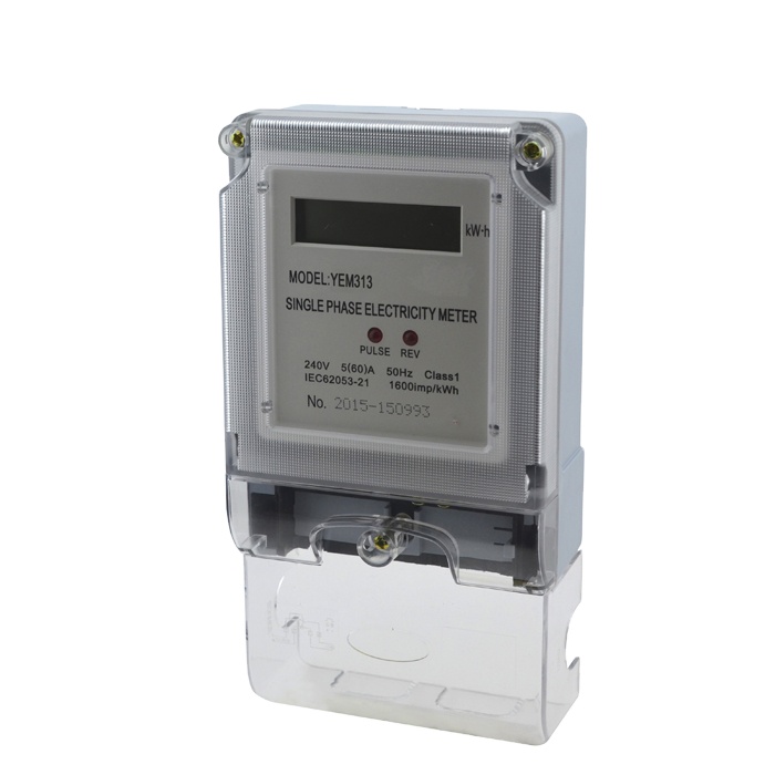 YEM313DS Factory Single Phase Digital Electronic Watt Hour Energy Meter