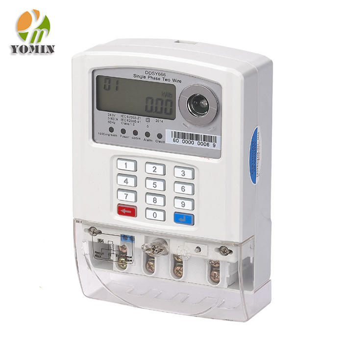 High-Precision Analog Smart Meter Single Phase Split Keypad Digital Kwh Prepayment STS Electric Power Smart Analog Energy Meter