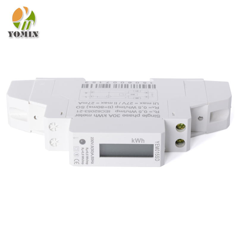 Single-Phase Two-Wire 1-Pole Digital KWh LCD Display Electronic Power Energy Meter