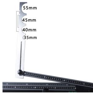 Straight-line cutting by ruler Multifunctional horizontal positioning special-shaped measuring ruler Bricklayer tool Tile cuttin