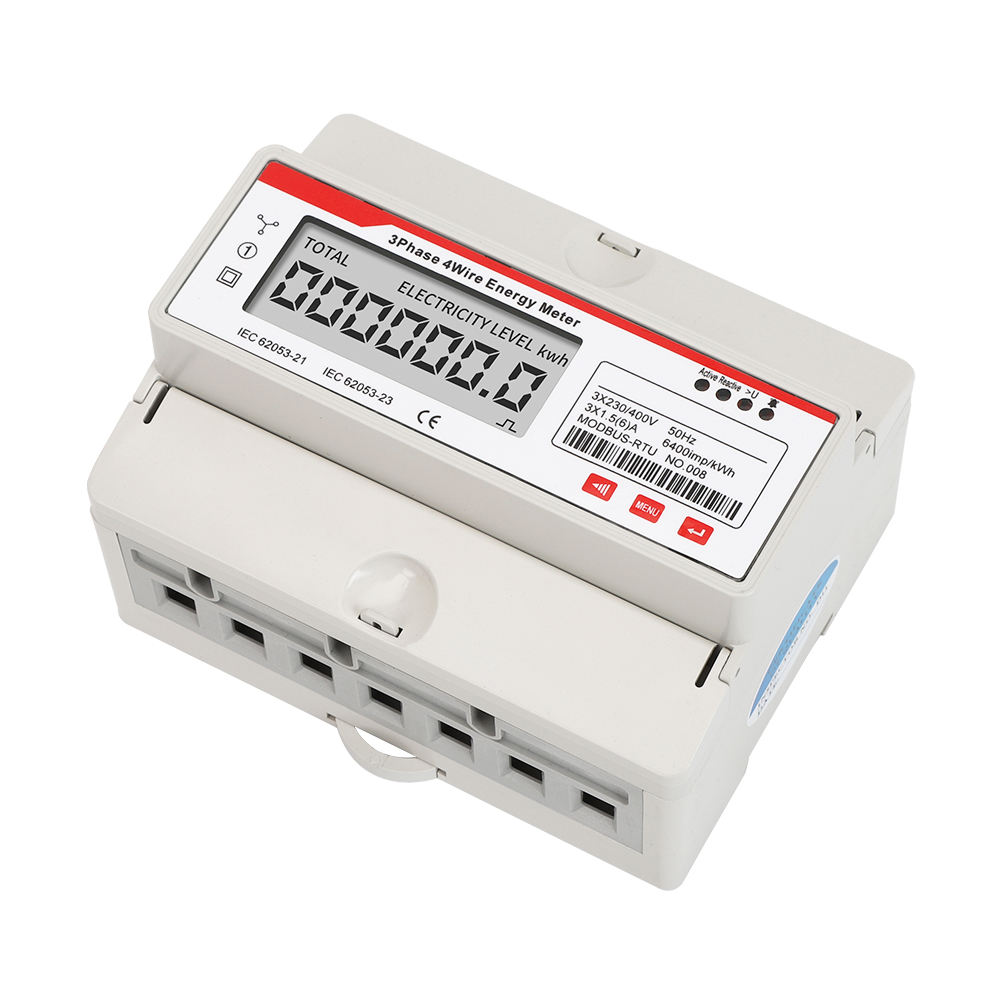 Fast Delivery Power Distribution Three Phase Four Wire Electricity Level 3 Phase Electric Energy kwh Energy Meter