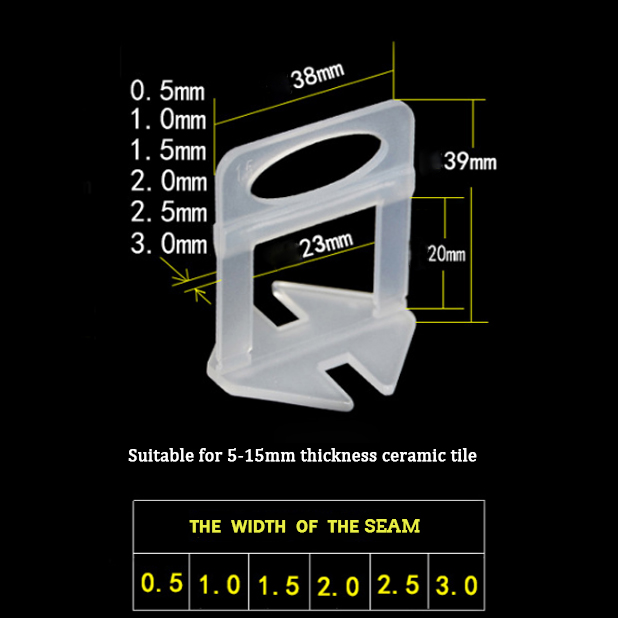 Modern Design Thin Spacer Clips High Quality PE PVC and Ceramic Floor Tile Leveling System Accessories
