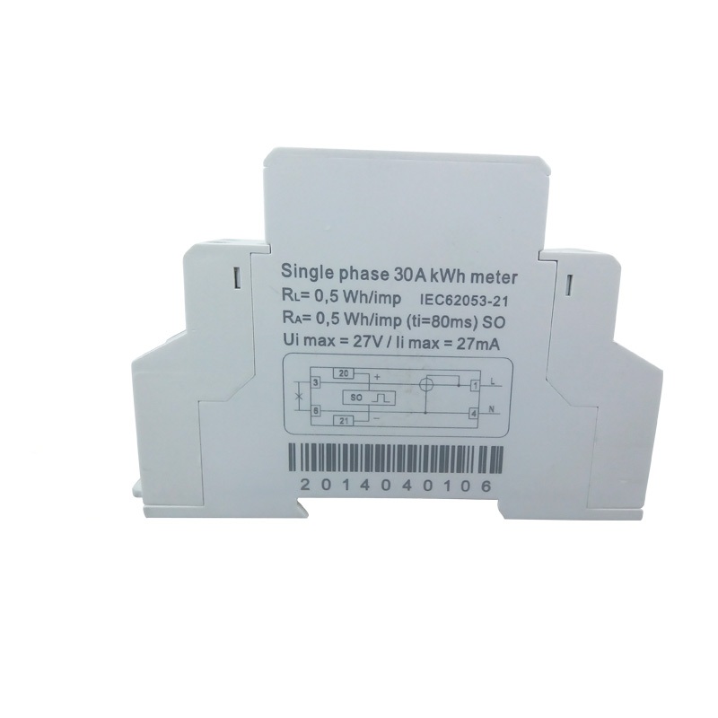 In Stock Fast Delivery Small Design Electricity DIN Rail Mounting Energy Meter Single Phase Rail Energy Meter