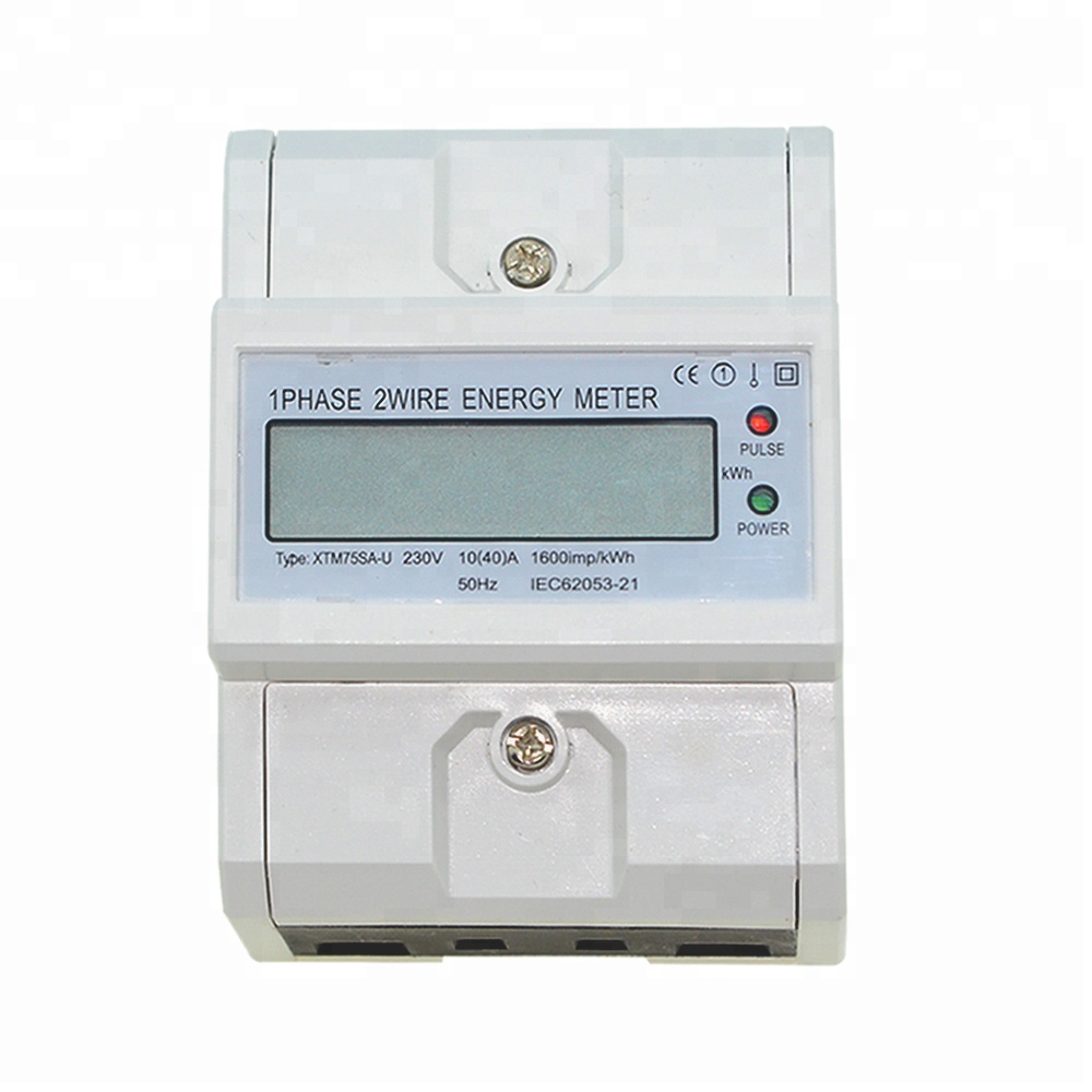 Single Phase Din Rail Energy Meter Digital Electricity Meter