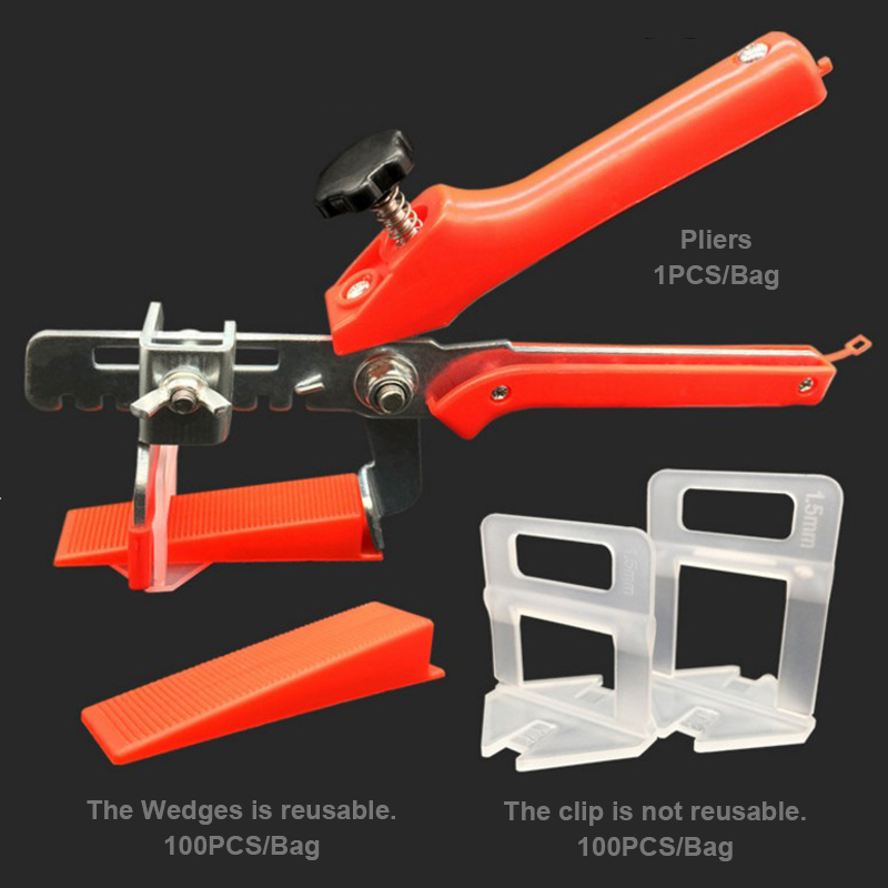 High Quality Tile Leveling System Tile Wedges Floor Wall Tile Leveler Spacers Flat Leveling System Tools