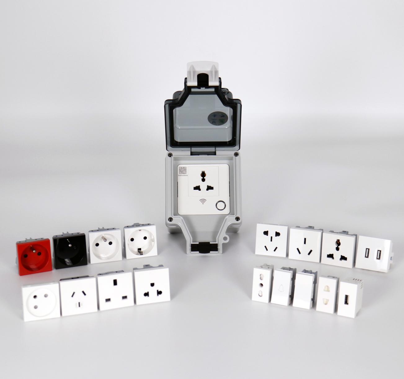 Wifi Smart Socket Waterproof Smart Home Socket Smart Life In-wall Plug