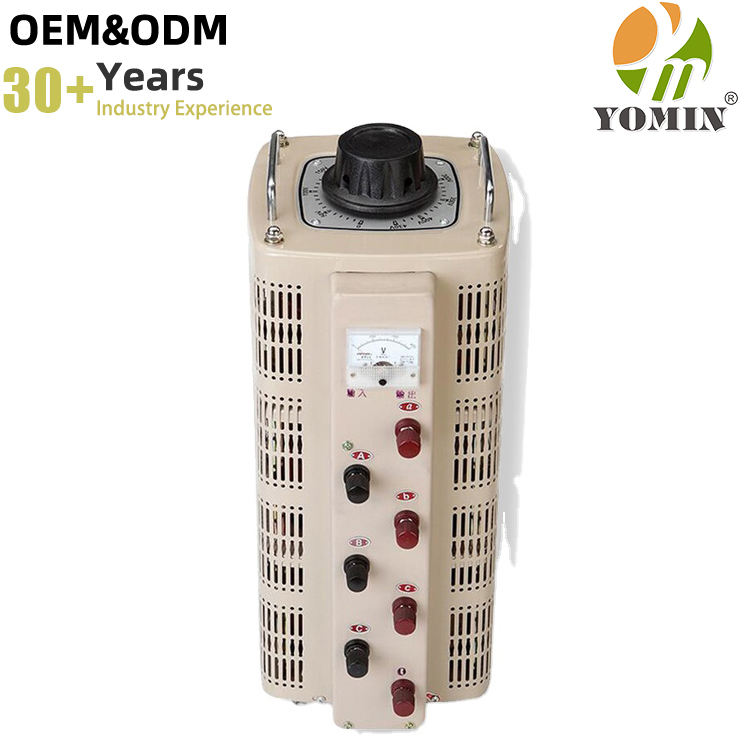 Manufacturer Adjustable Auto 1.5KVA Input 380v Regulator Three Phase AC Voltage Regulator Variac Variable Transformer