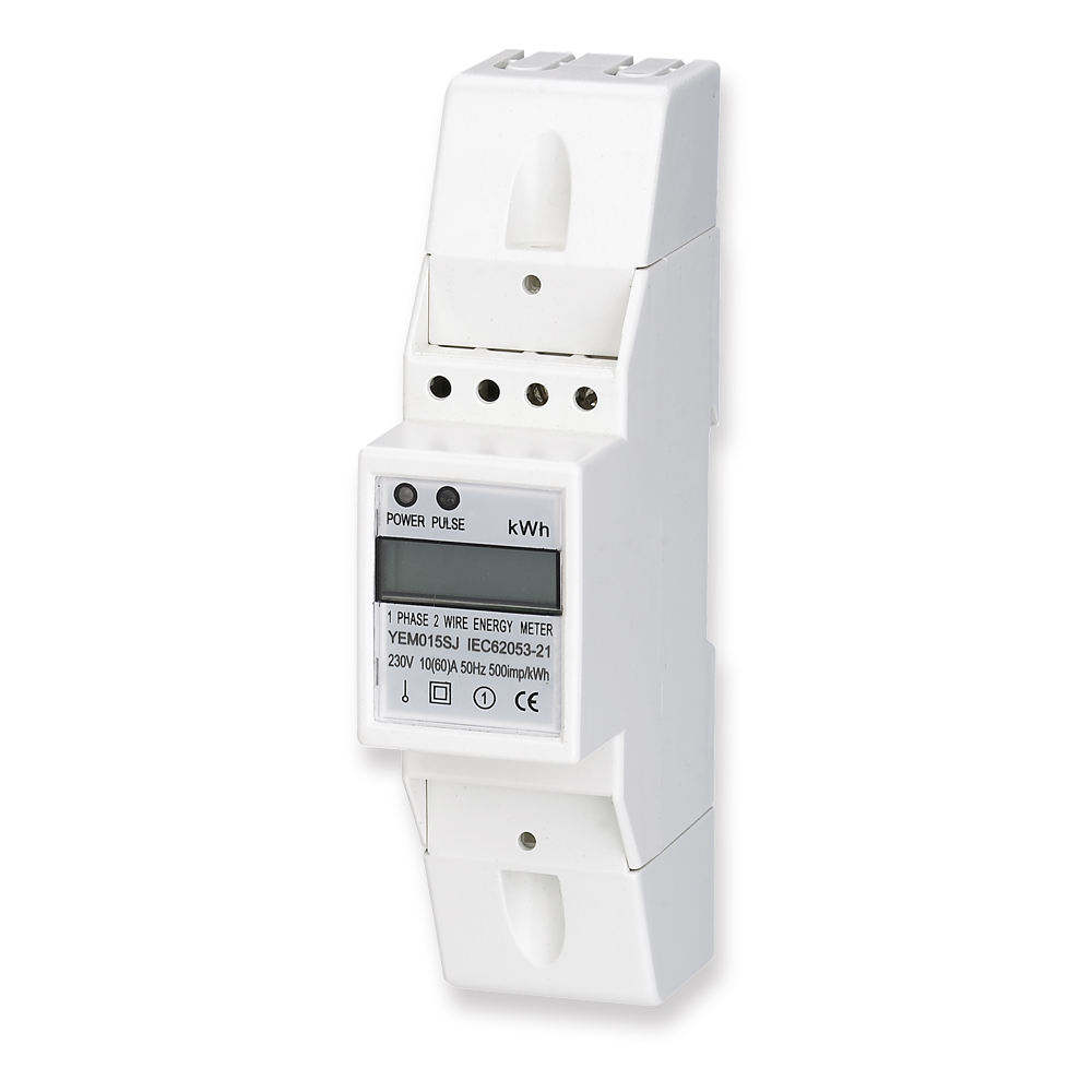 High Accuracy Active Electric Single Phase 2P Din Rail Digital Energy Meter Power Monitoring Energy Meters
