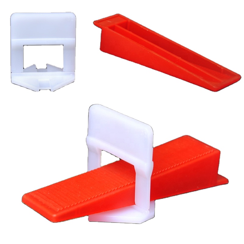 1mm 1.5mm 2mm 2.5mm 3mm Plastic Tile Leveling System Clips and Wedges Ceramic Tile Leveling Tools Tile Leveling System Spacer