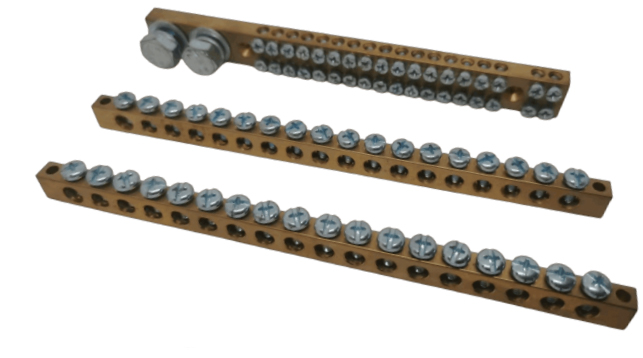 Copper Screw Terminal Block Connector Brass Terminal Block With Copper Material