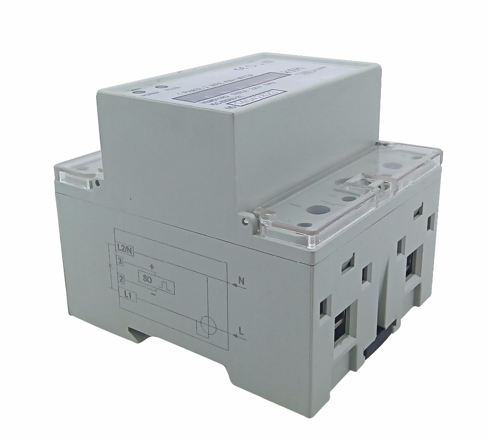 Single Phase Din Rail Electronic Analog Energy Meter
