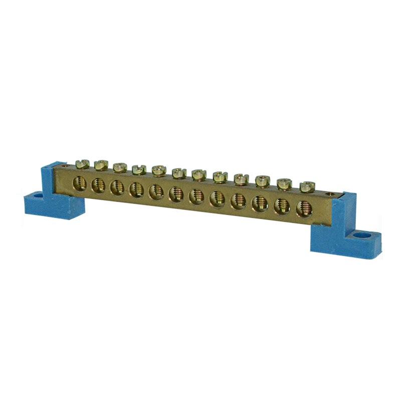 Brass PCB Busbar Barrier Terminal Blocks