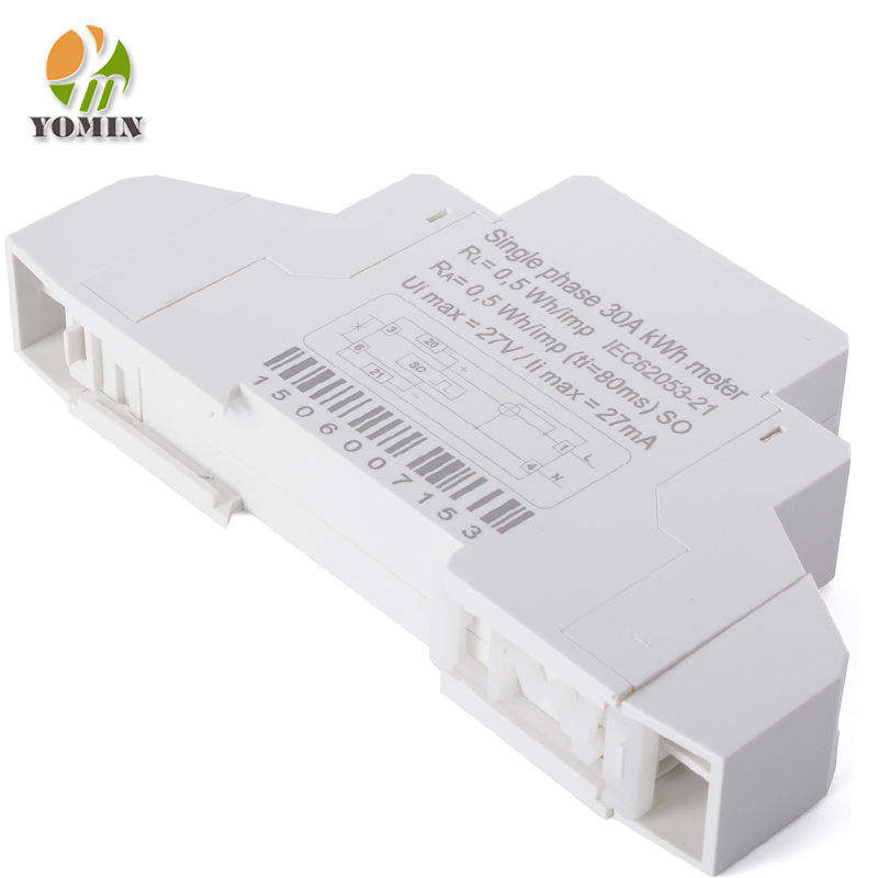 Electricity Analysis 1P Single Phase 230V Din Rail Digi 30A LCD Energy Monitor KWH Watt Hour Energy Meter