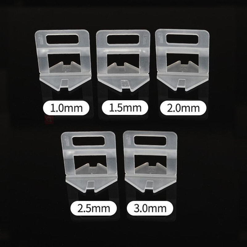Modern PVC Tile Leveling System Clips & Base for 15-22mm Ceramic Thickness