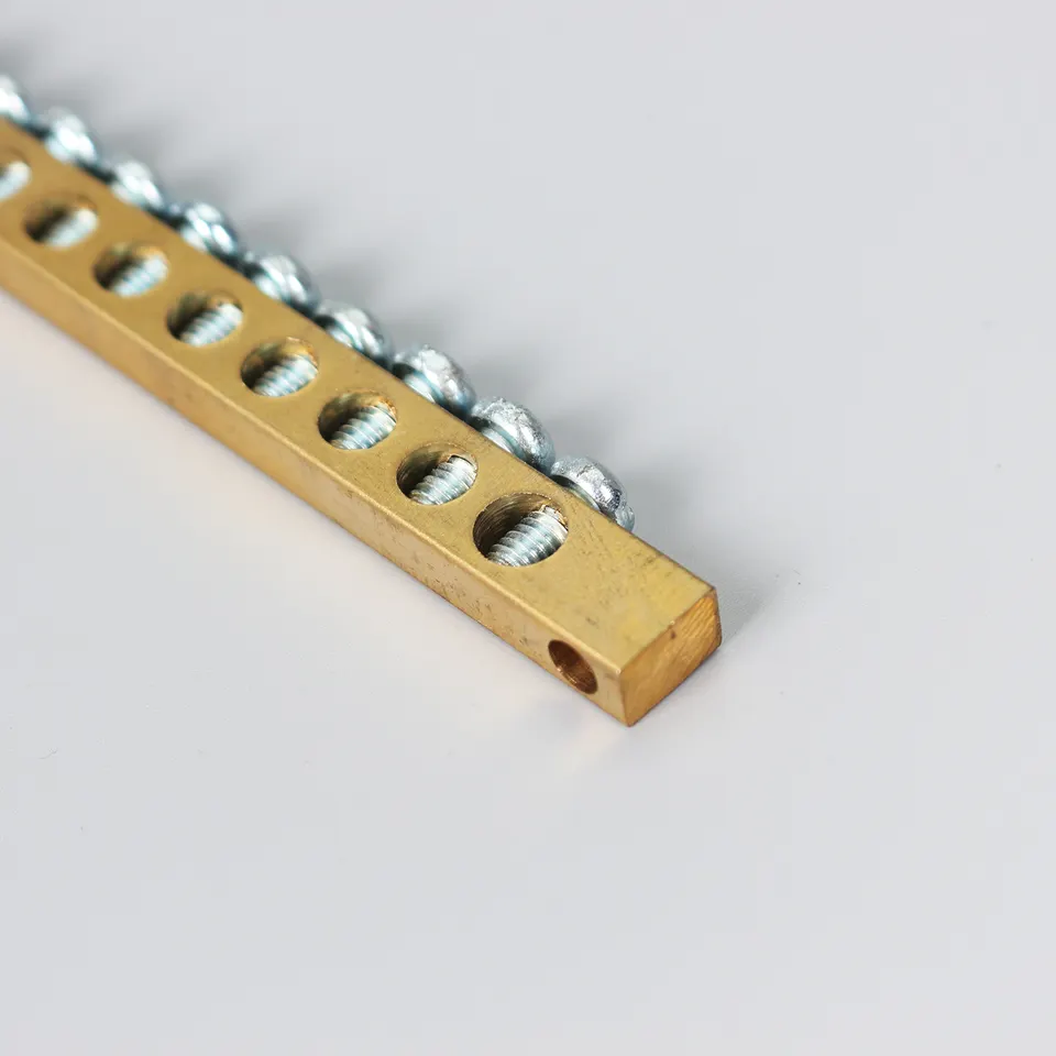 Copper Screw Terminal Block Connector Brass Terminal Block With Copper Material