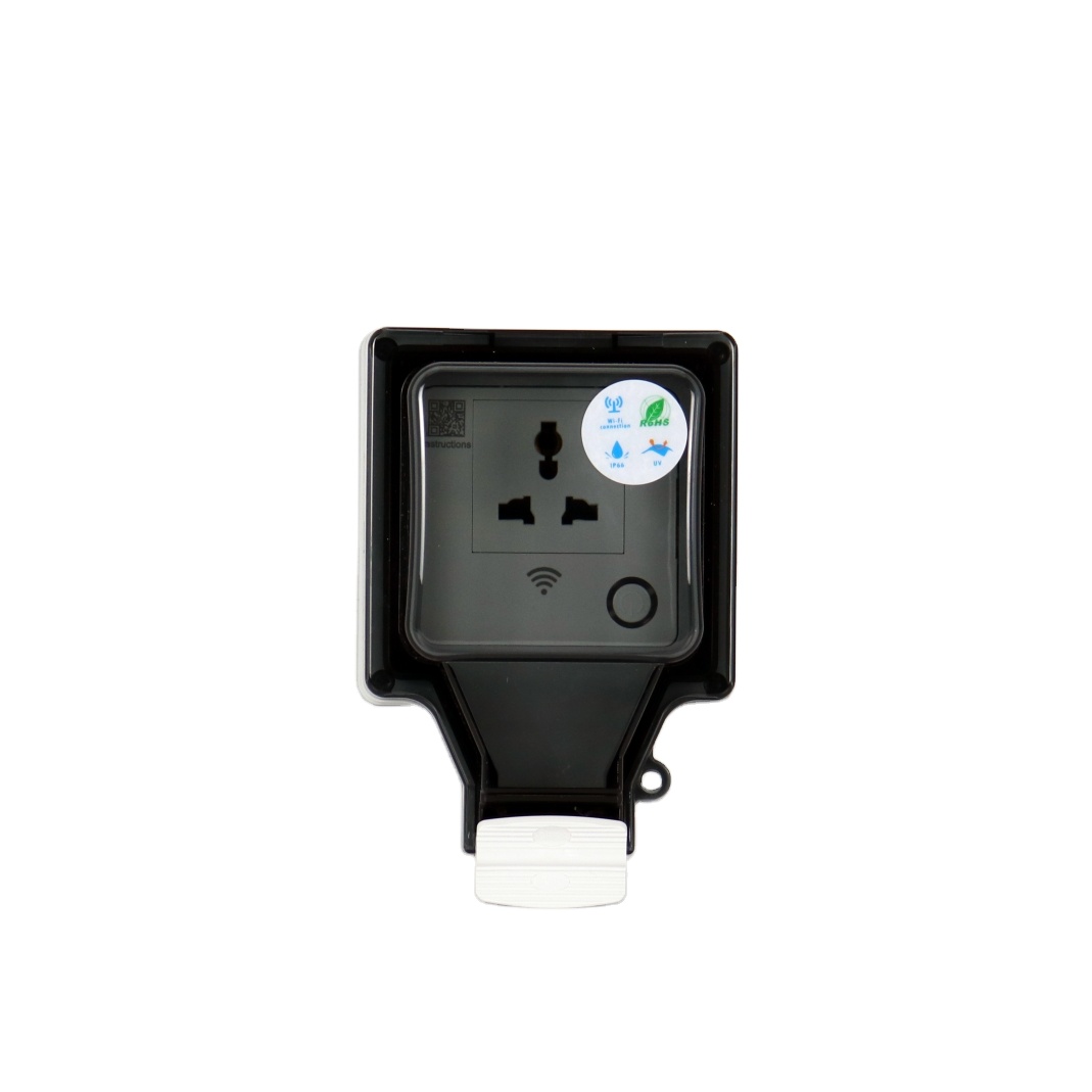 Different Type Wifi Smart Waterproof Socket Single Home Smart Plug Alexa WIFI Socket EU UK