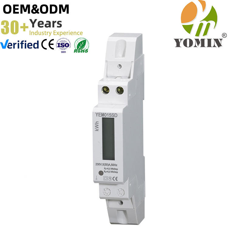 Wattmeter Single Phase Digital Electric Power Smart Analog Digital Din Rail Kilo Watt Hour kwh Meter Electricity Energy Meters