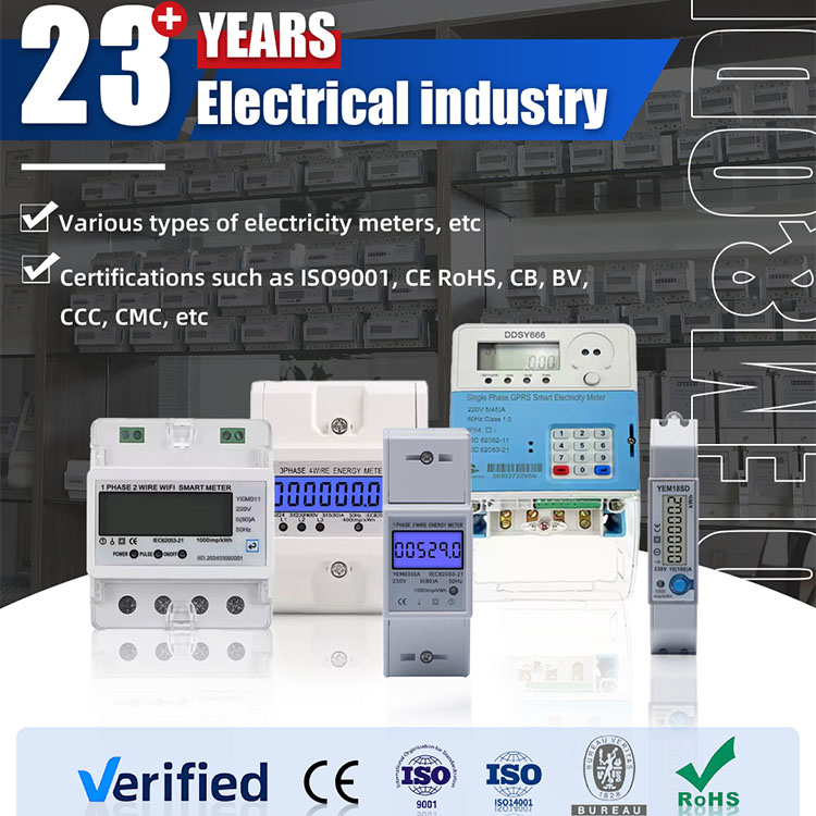 Fast Delivery Power Distribution Three Phase Four Wire Electricity Level 3 Phase Electric Energy kwh Energy Meter