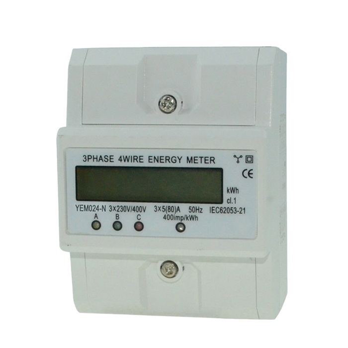 New Type Three Phase Din Rail Digital Electric Smart Power Energy Meter/Kwh Energy Meter