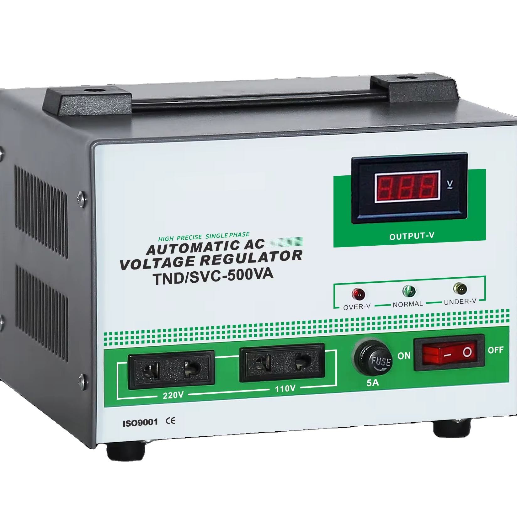 TND/SVC Single Phase Servo Motor AC Automatic Voltage Regulators/stabilizers Voltage Stabilizer