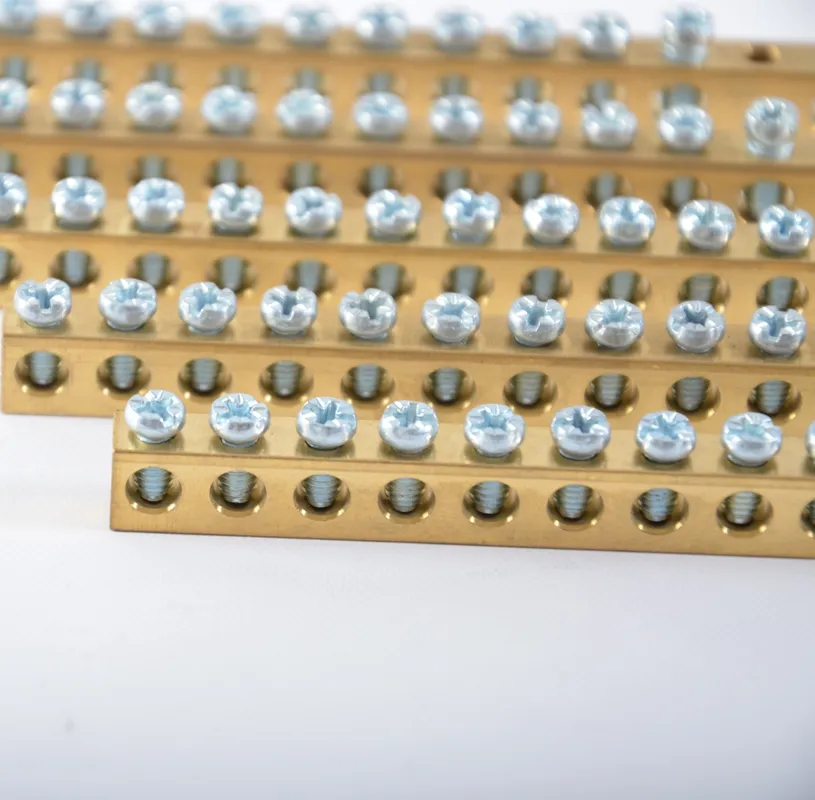 Copper Screw Terminal Block Connector Brass Terminal Block With Copper Material