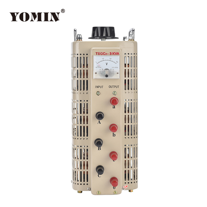 TSGC2-3KVA High-Power Three-Phase 380V Adjustable Voltage Contact Variac Transformer AC servo motor control Copper Material