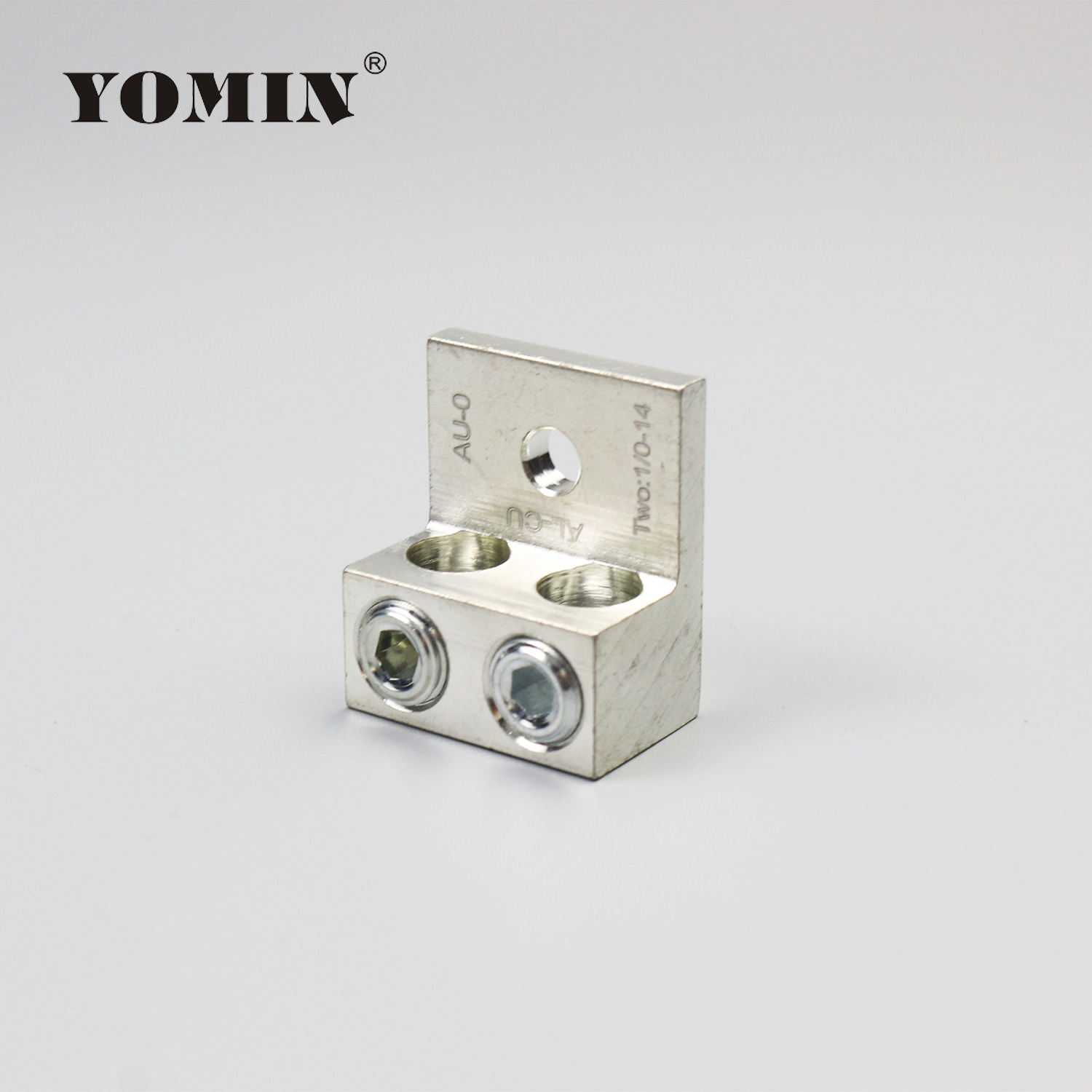 Dual-Conductor High-Strength Alloy Electrical Screw Terminal Cable Lug Made of Durable Aluminum for Mechanical Ear