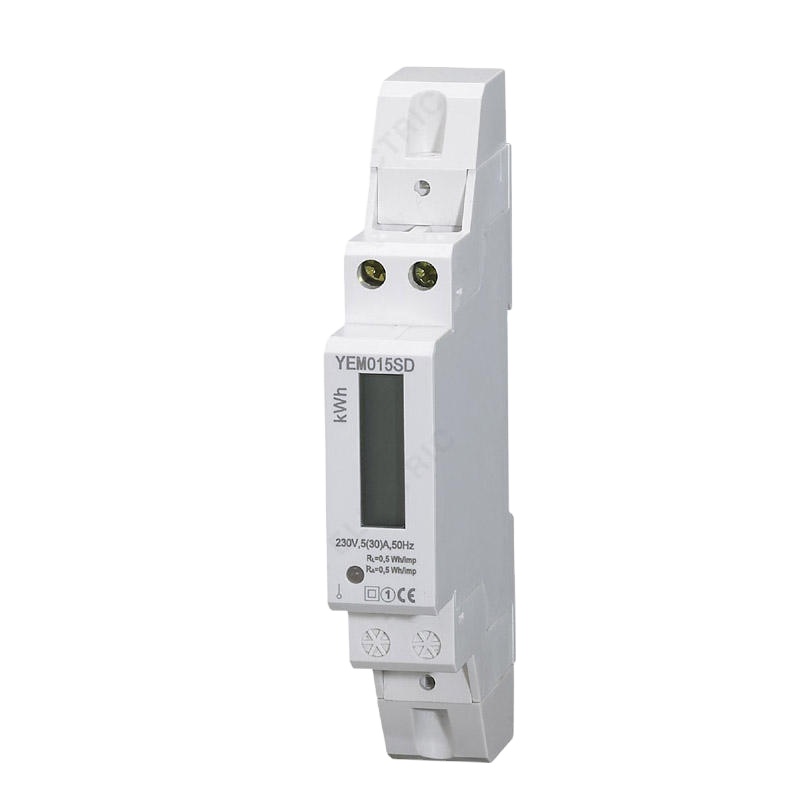 1P Single Phase 230V Din Rail Energy Monitor Digi 30A LCD Watt Hour Meter KWH Meter