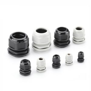 Water-proof Nylon66 pg cable gland with different thread size ,flat washer cable Gland