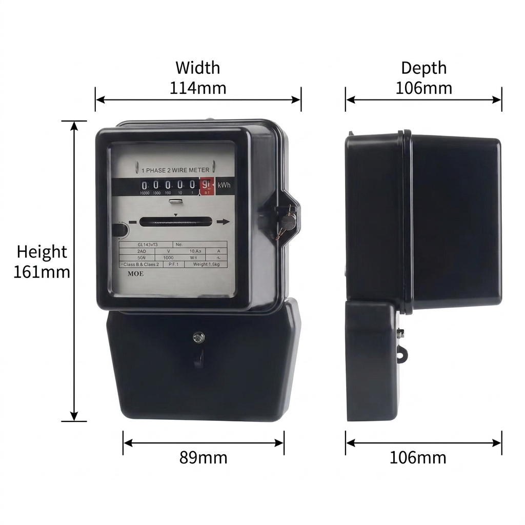 Iraq Yemen Middle East Countries Use Type Single Phase 2 Wire Mechanical Meters Induction Electromagnetic Digital Energy Meter