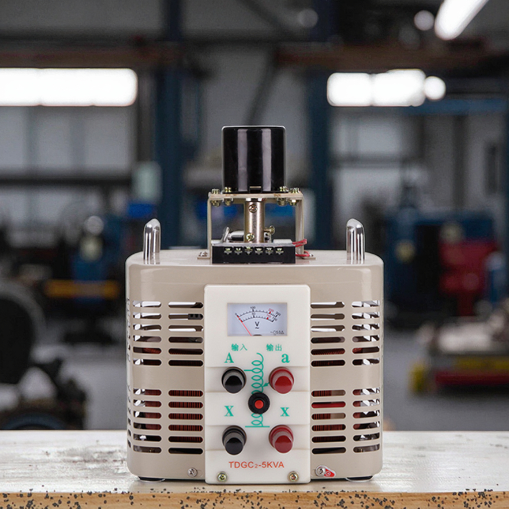 TDGC2-5KVA Single Phase Adjustable Manual Toroidal Variac Transformer 0-250AC Output 220V AVR 230V Nominal Voltage Regulator
