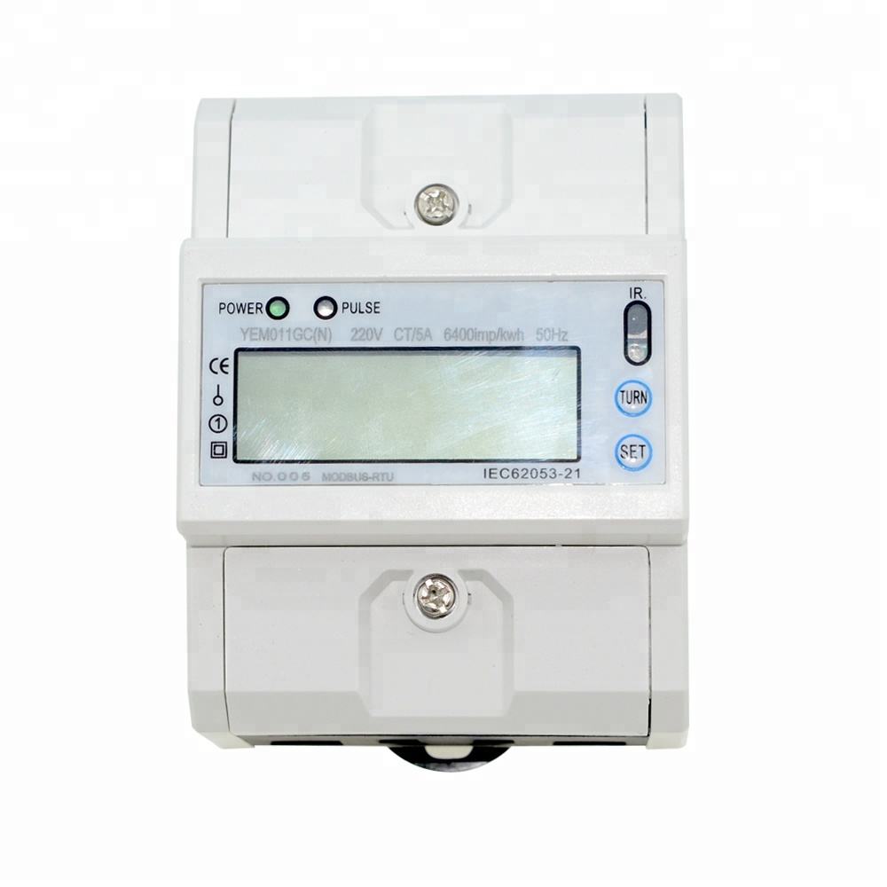 High-Precision Class1 Din Rail Single Phase Digital Electronic Kwh Meter Digital Electric Energy Meter With RS485