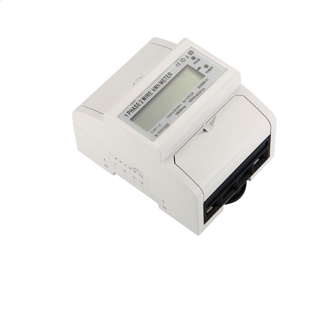 Hot Selling 40A 230V 1Phase 2 Wire 50HZ Single Phase Din Rail Kwh Power Energy Meter