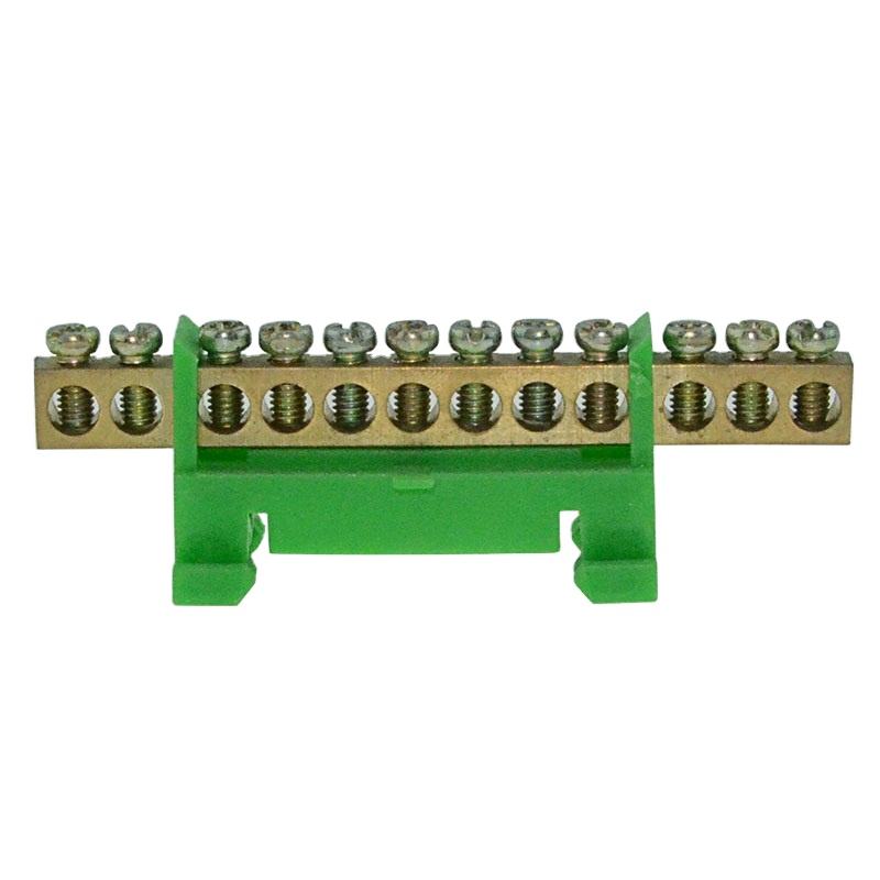 High Quality Durable Brass Plastic and PA Electric Copper Din Rail Terminal Block With Copper Inlet/Outlet