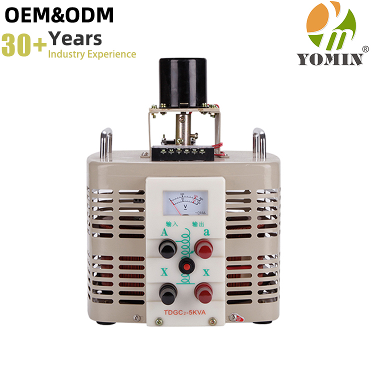 TDGC2-5KVA Single Phase Adjustable Manual Toroidal Variac Transformer 0-250AC Output 220V AVR 230V Nominal Voltage Regulator