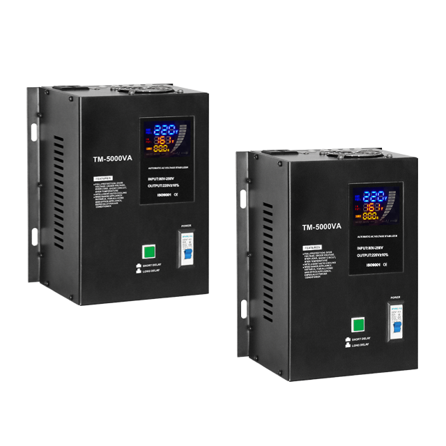Efficient Industrial Power Protection Single Phase Wall Mounted Relay Type AC AVR Automatic Voltage Stabilizer