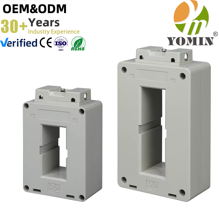 NLH-Series Busbar Cable Compatible Flame-Retardant PC+ABS Housing 0.5 Accuracy Class Precision CT Split-Core Current Transformer