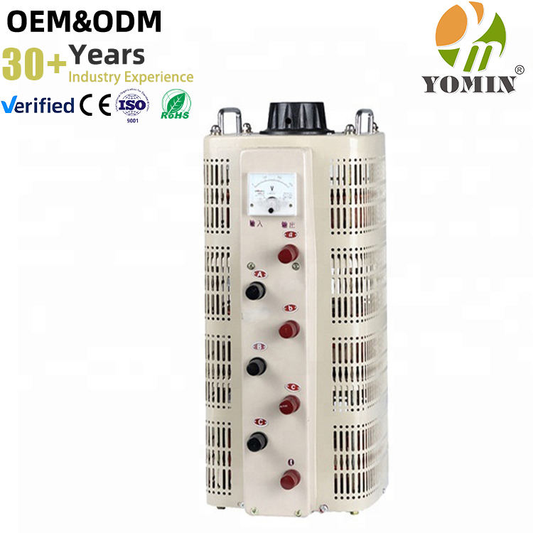 TSGC2 30KVA 40 Amp Variac AC Current Three Phase Adjustable Voltage Auto Transformer Voltage Regulator