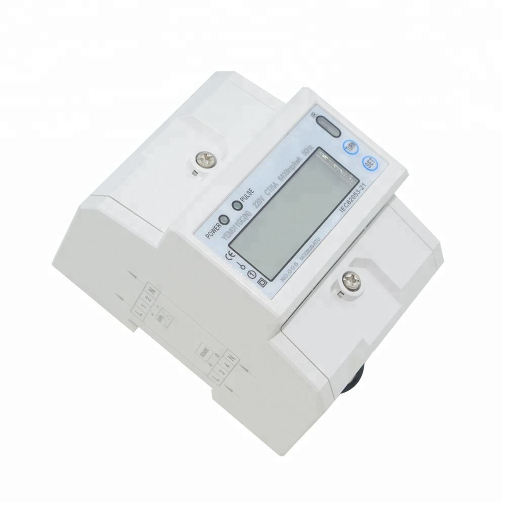 High-Precision Class1 Din Rail Single Phase Digital Electronic Kwh Meter Digital Electric Energy Meter With RS485