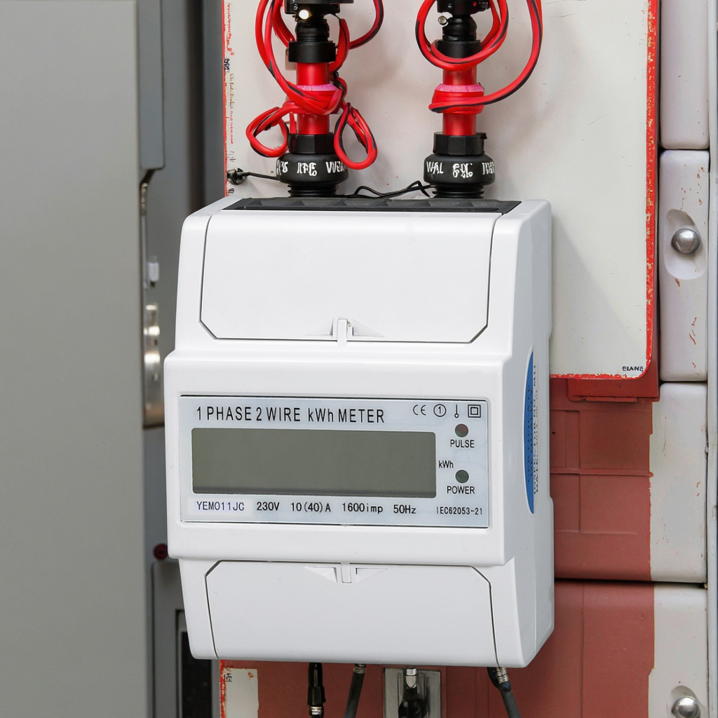 Hot Selling 40A 230V 1Phase 2 Wire 50HZ Single Phase Din Rail Kwh Power Energy Meter