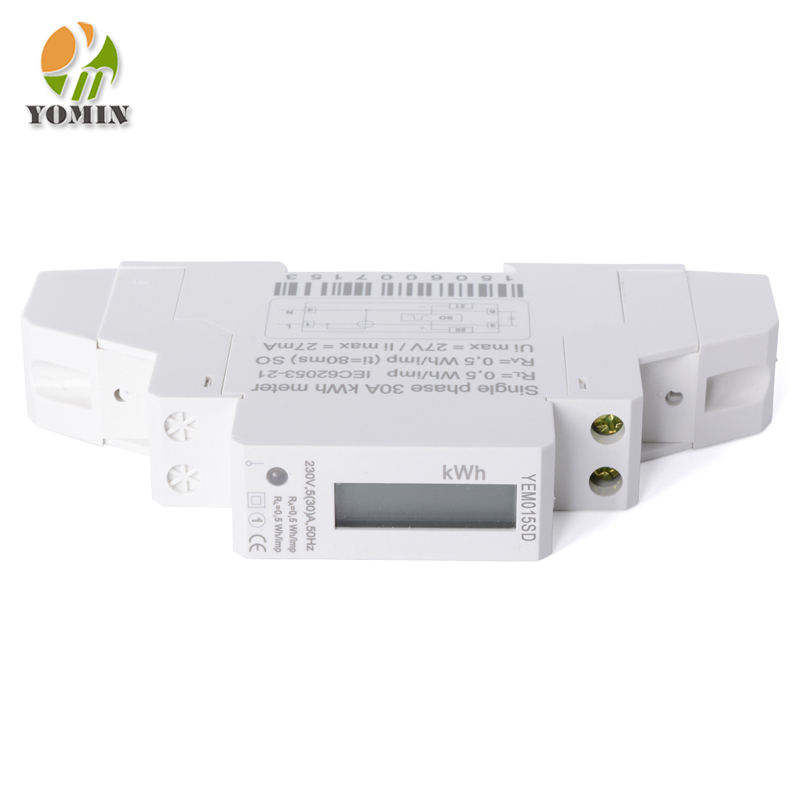 Electricity Analysis 1P Single Phase 230V Din Rail Digi 30A LCD Energy Monitor KWH Watt Hour Energy Meter