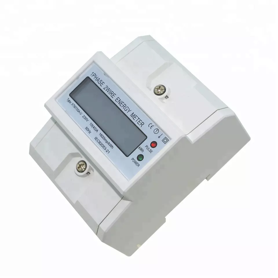 Digital Electricity Meter Single Phase Din Rail Energy Meter
