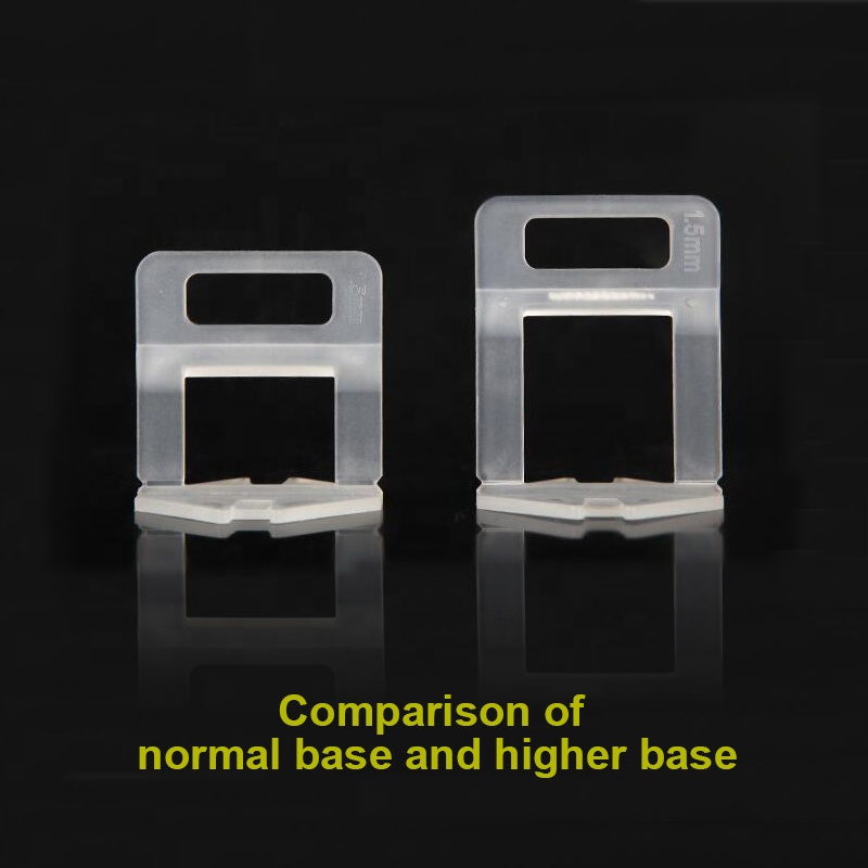 PVC & PE Plastic CeramicEssential Tile Accessories Spacers 1.5mm Thickness Floor Tiles Leveling System Clips Tile Tools