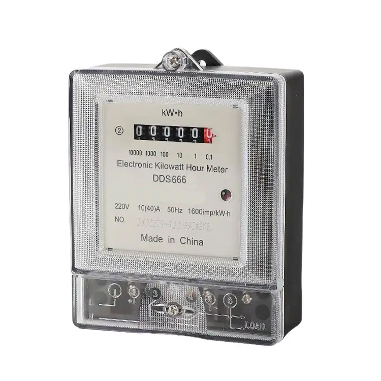 Wholesale Digital Power Kilowatt Hour Energy Meter Watt Kwh Wattmeter Monitor 220V 40A Electric Single Phase Energy Meter